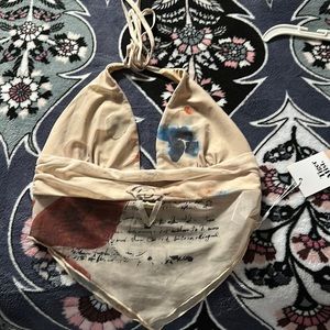 Tiger mist butterfly top